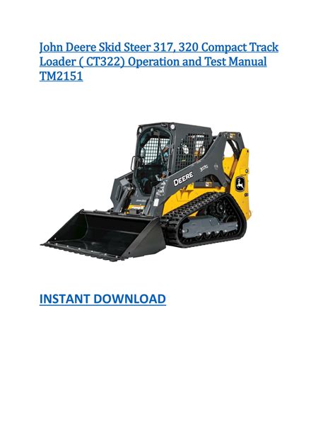 john deere skid steer ct322|john deere ct322 manual.